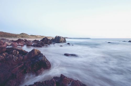 beach sand rocks