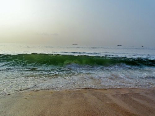 beach wave morning