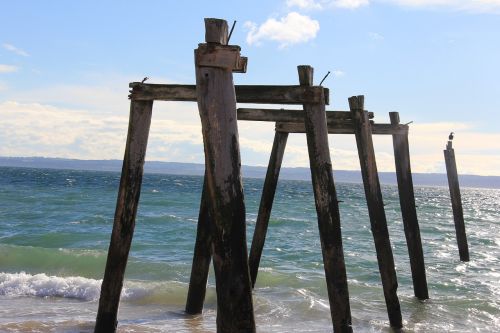 beach old pier