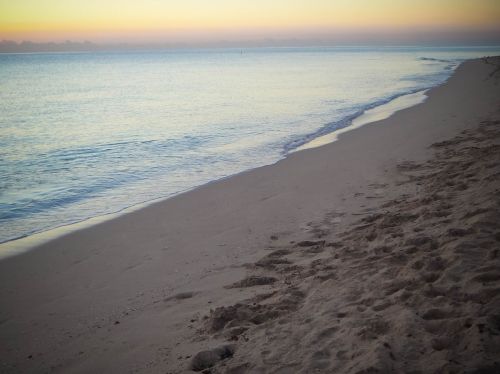 beach ocean sunrise