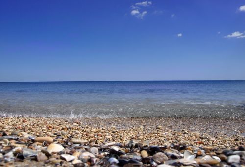 beach pebbles sea