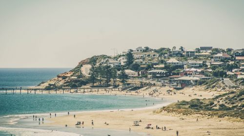 beach coast sea