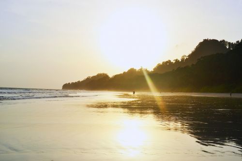 beach sunset nature