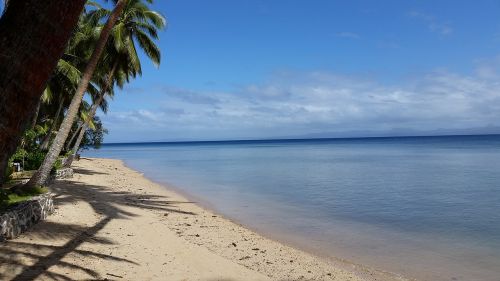 beach fiji idyllic