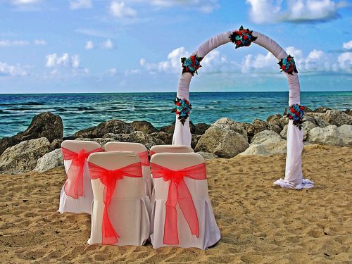 beach wedding sea