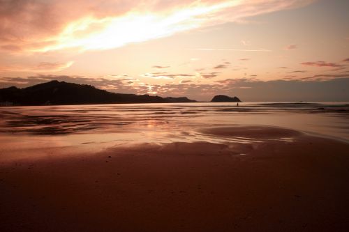 beach sunset sun