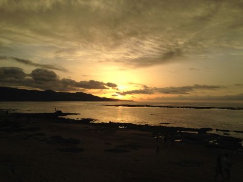 beach sea sunset