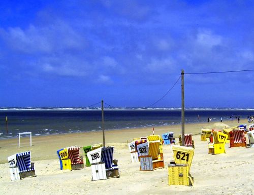 beach beach chair north sea