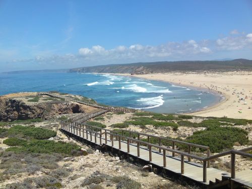 beach coast sea