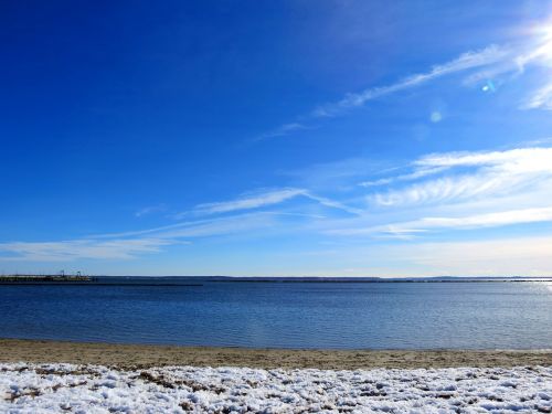 beach and snow winter snow