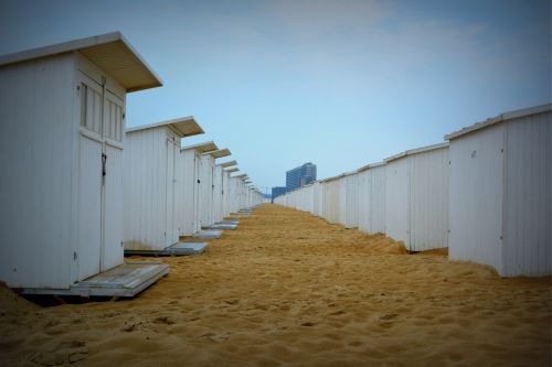 beach cabins oostende beach