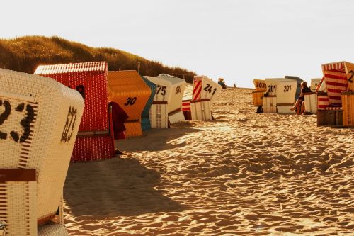 beach chair sea sand