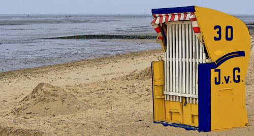 beach chair north sea beach