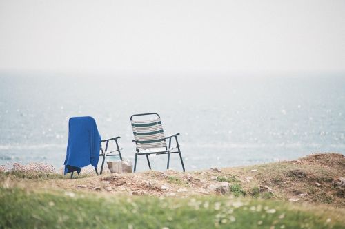 beach chairs ocean view ocean