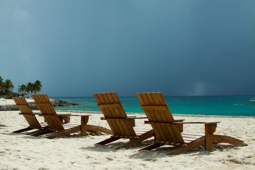 beach chairs storm beach