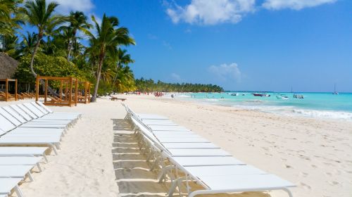 Beach Chairs And Sea