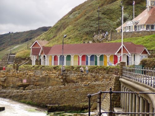 beach cottage colorful england