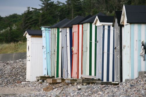 beach hut beach summer