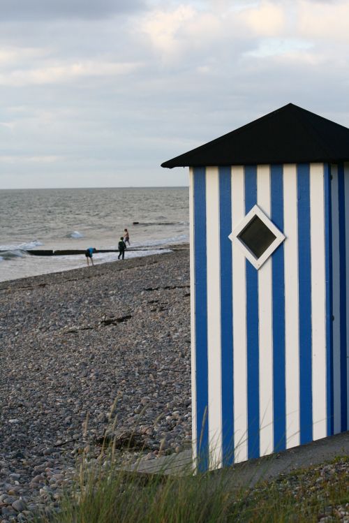 beach hut beach summer