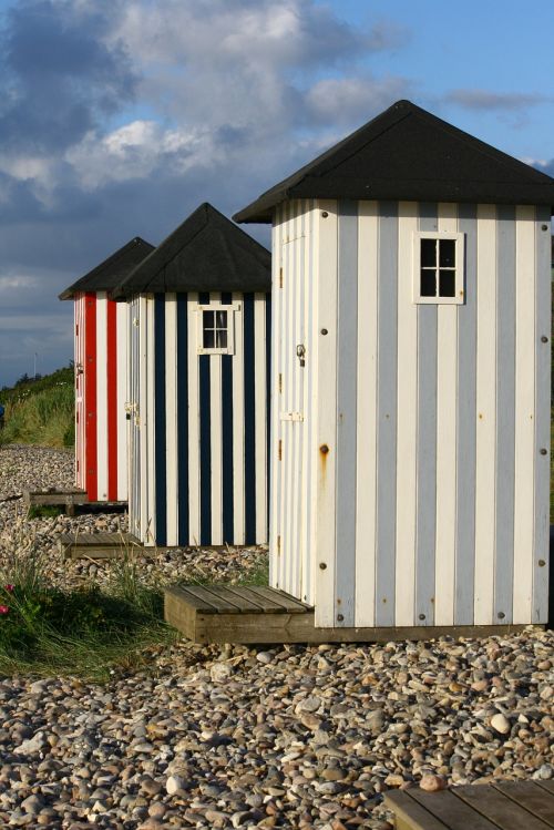 beach hut beach summer