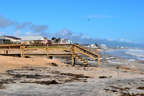 beach landscape hurricane irma debris