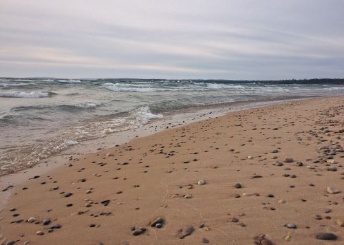 beach shore sand waves coast