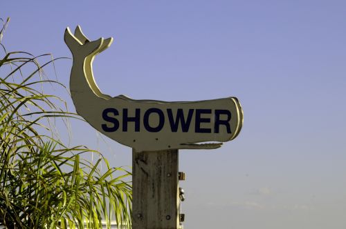 Beach Shower Sign