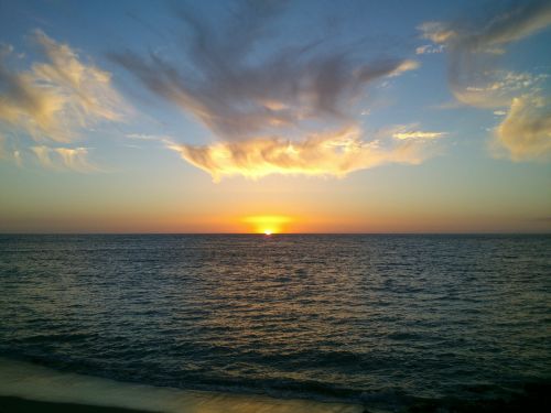 beach sunset sunset sea