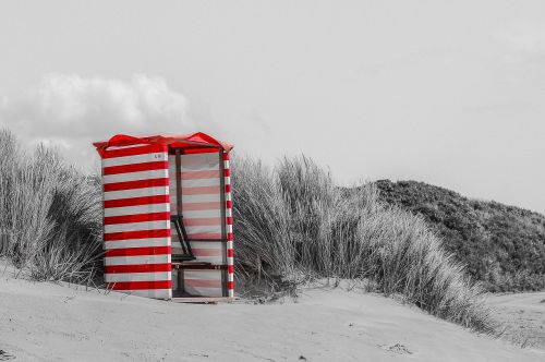 beach tent borkum north sea