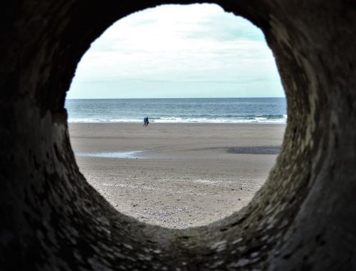 beach tunnel spy hole tunnel