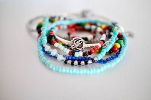 beads bracelets letter