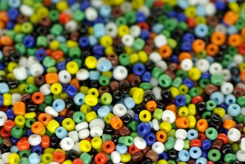 beads colorful macro