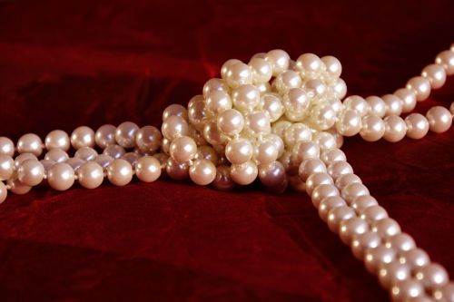beads chain silk