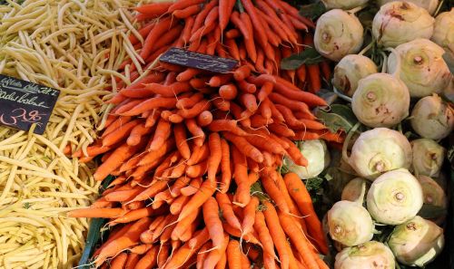 beans carrots vegetables
