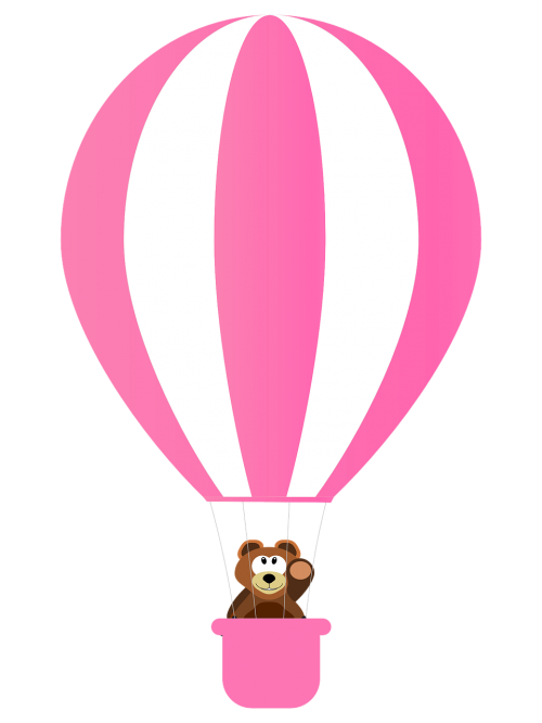 bear rosa balloon