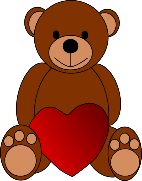 bear heart love