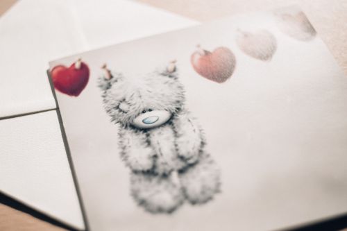 bear letter valentines