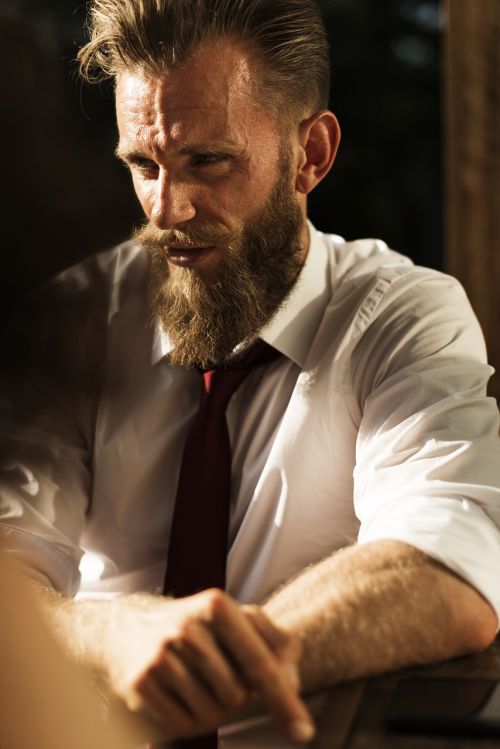 beard business businessman