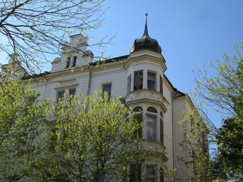 beautiful building prague art nouveau