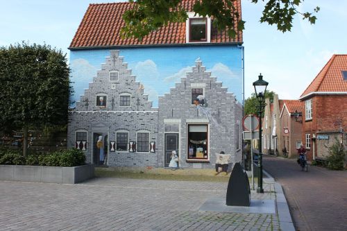 beautiful house facade holland