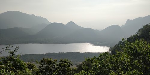 beautiful lake in india  india  lake