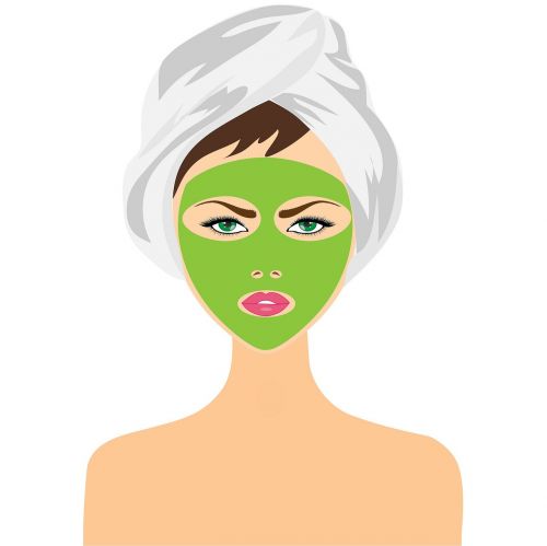 beauty treatment face mask girl