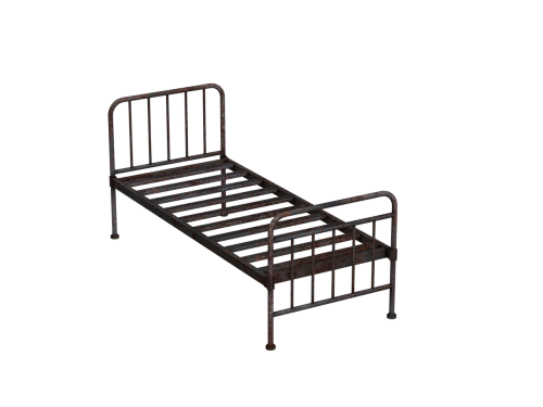 bed metal bed old
