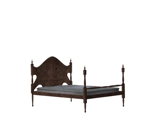 bed wooden bed rest