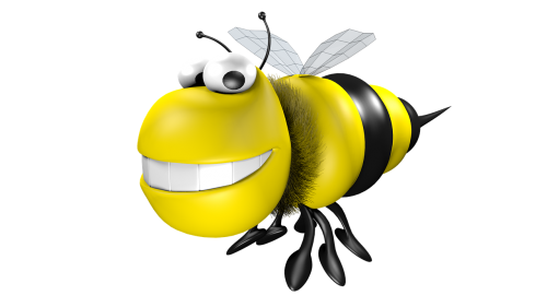 bees cartoon 3d