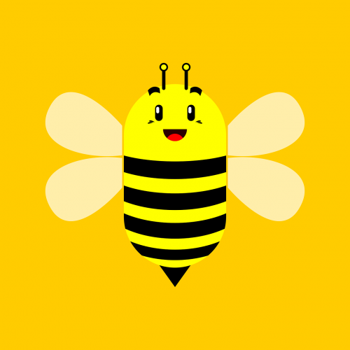 bee animal smile