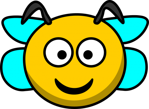 bee head smile