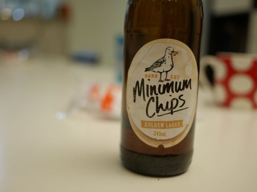 beer minimum chips closeup