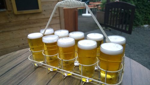 beer basket glass