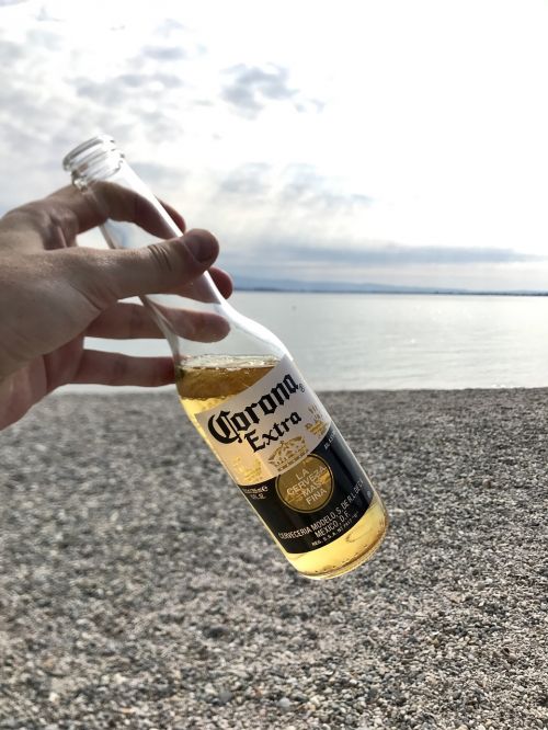 beer corona extra beach